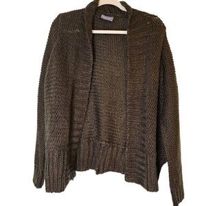 Wooden Ships army green knit cardigan. S/M. #927